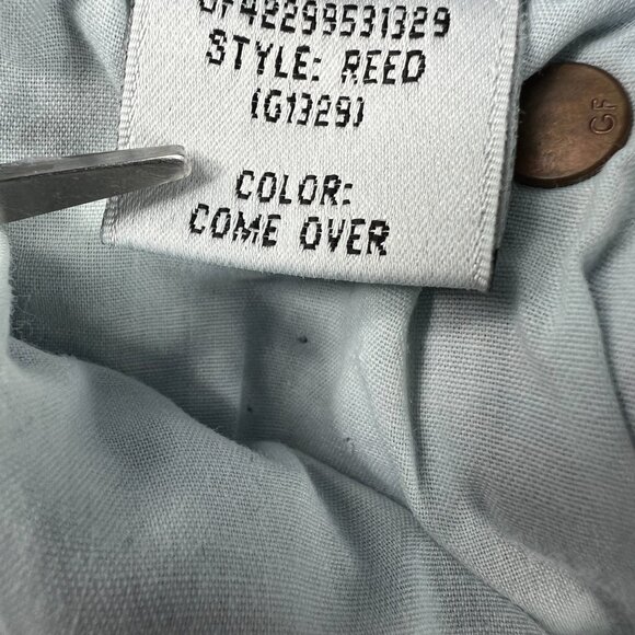 GRLFRND Jeans Women's Measured 25x23 Reed Slim Leg Crop Blue Frayed Denim Tag 25 - Picture 9 of 16